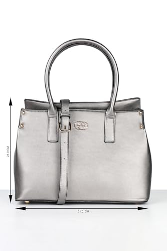 Allen Solly Women Gunmetal colour Handheld_AHBGFRGBS02454 Size-31 * 14 * 21cm