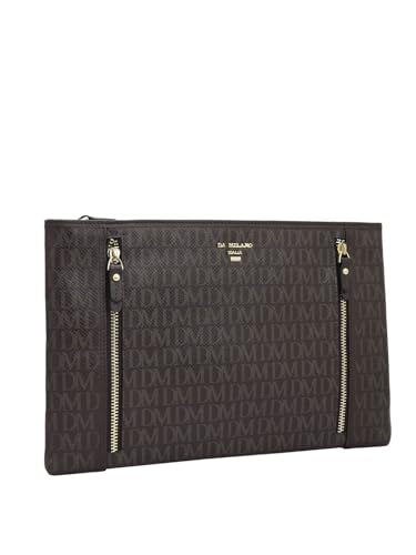 Da Milano Genuine Leather Brown Clutch (1458S-B) (Small)