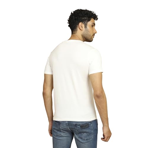 Wrangler Men's Solid Regular Fit Shirt (WMTS006307_White