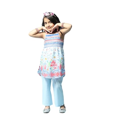 BIBA GIRL PRINTED NARROW KID(KW5284_POWDER BLUE_11)