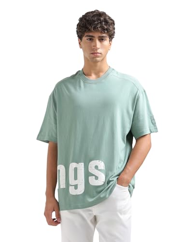 Typographic Printed Oversize Fit T-Shirt
