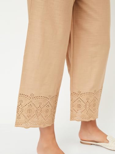 Max Women's Regular Pants (VKFBFE24JA_Beige