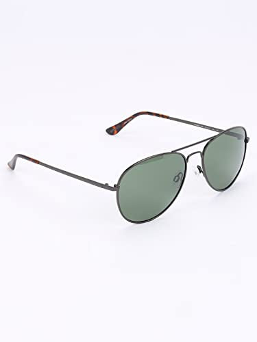 Skechers Men Aviator Grey Polarized Sunglasses, Large