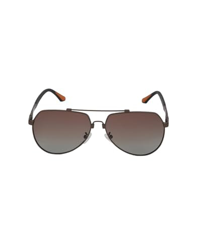 Carlton London Brown Toned with Polarised Lens Aviator Sunglass for mens