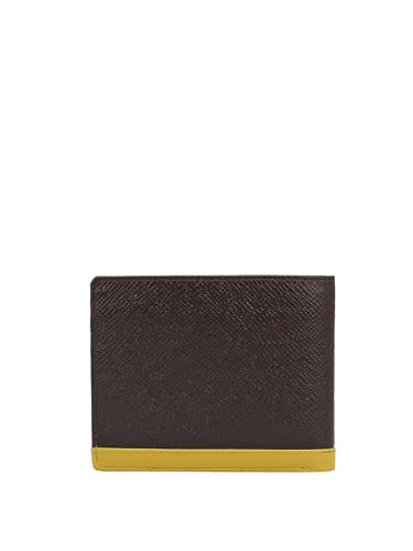 Da Milano Genuine Leather Brown Bifold Mens Wallet with Multicard Slot (10381)