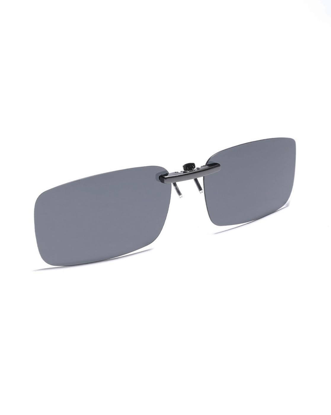 Carlton London Black Toned Polarised Lens Sunglass Clip for unisex