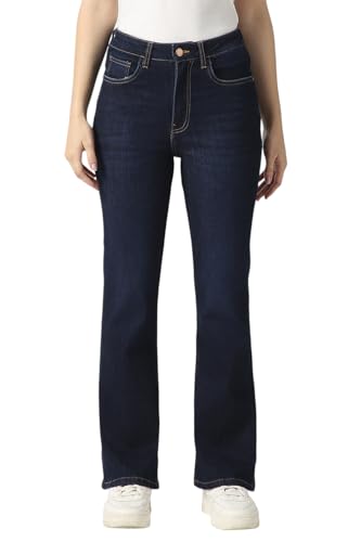 Women Navy Dark Wash Jeans