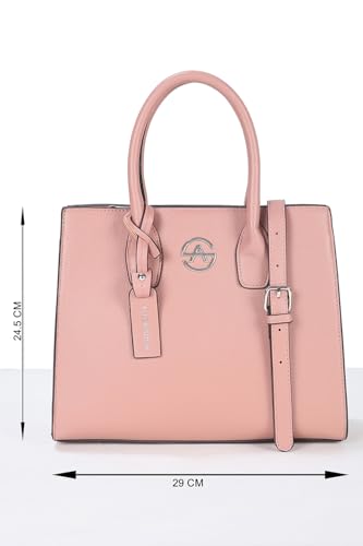 Allen Solly Women Dusty Pink colour Handbag_AHBGFRGBS02403 Size-29 * 12 * 24.5cm