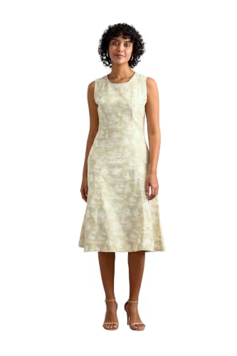 Women Cream Printed Casual Dress