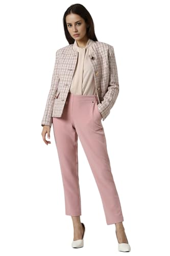 Van Heusen Women's Regular Casual Pants (VWTFFRGFF60995_Pink