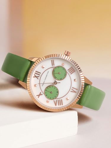 French Connection Analog Green Dial Women's Watch-FCN00098B