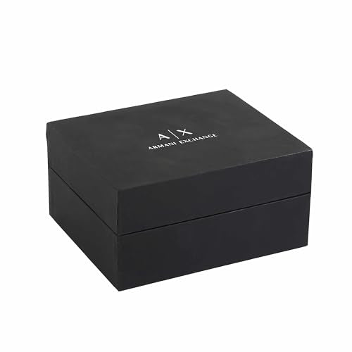 Armani Exchange Mens 46 mm Black Dial Stainless Steel Chronograph Watch - AX2137