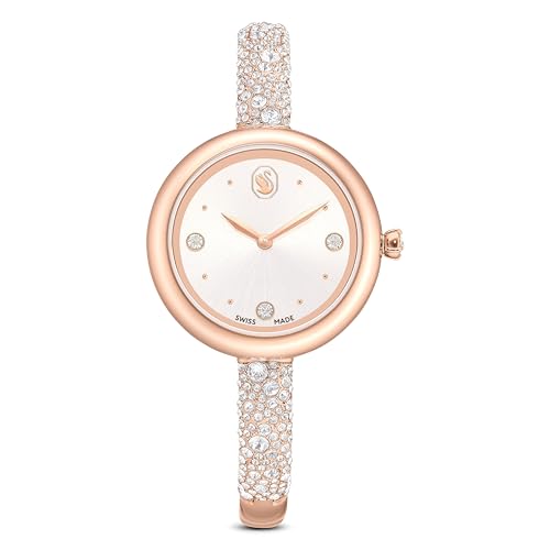 Swarovski Sublima Bangle Watch, Swiss Made, Metal Bracelet, Rose Gold Tone, Rose Gold-Tone Finish