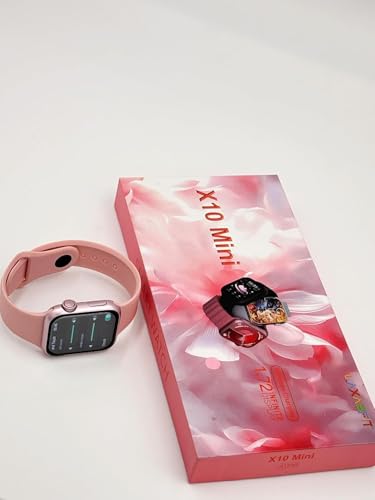 MICROMINI X10 Mini Kids Smart Watch 2.19 Inch Infinite Display | Wireless Charging | Dual Pink Band | Fitness Tracker with Heart Rate & Sleep Monitor | Stylish Smartwatch