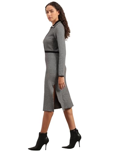 VERO MODA Women's Knee Length Dress Jet Black