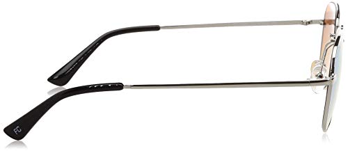 French Connection Unisex Aviator sunglasses Blue Frame, Blue Lens (61) - Pack of 1