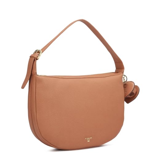 Da Milano Women's Leather Shoulder Bag - Orange