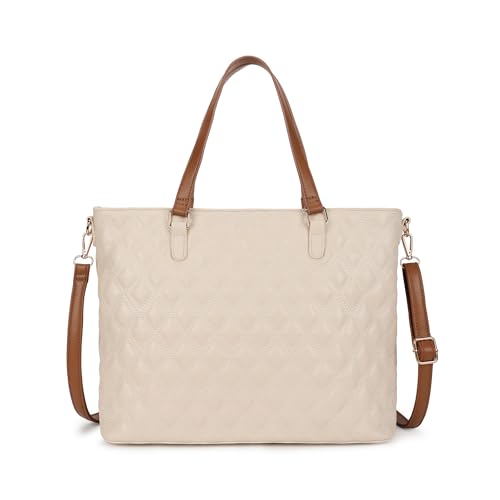 Fastrack Quilted Crush laptop tote | Women’s Quilted Laptop tote | Padded 14" Sleeve, Dual Handles & Adjustable Strap