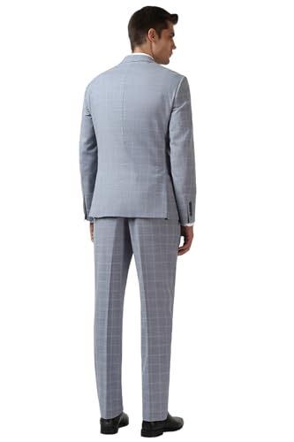 Van Heusen Men's Nylon Three Piece Suit (VHSUFSLFP55076_Grey