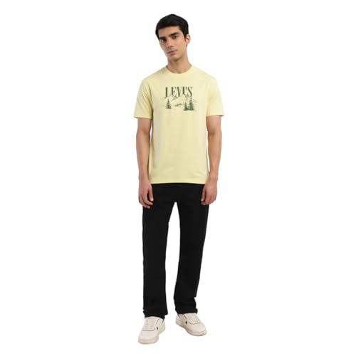 Levi's Men's Regular Fit T-Shirt (16960-1173_Yellow