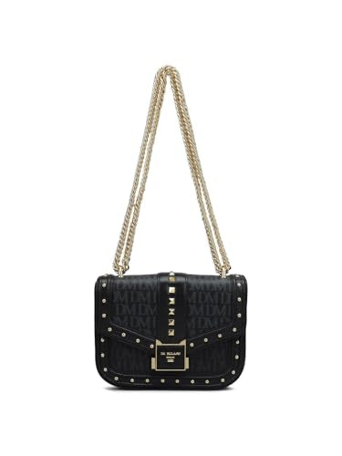 Da Milano Genuine Leather Black Shoulder Bag (01198) (Small)