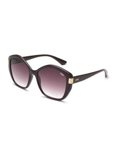 IDEE 100% UV protected sunglasses | Women | Pentagon | Full Rim | Gradient | Pink-Frame | Grey-Lens | Large