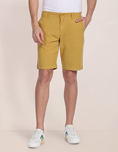 U.S. POLO ASSN. Men's Regular Shorts (USSRT1079_Mustard