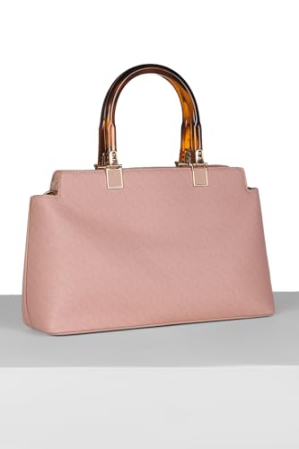 Women Pink Print Casual Handbag
