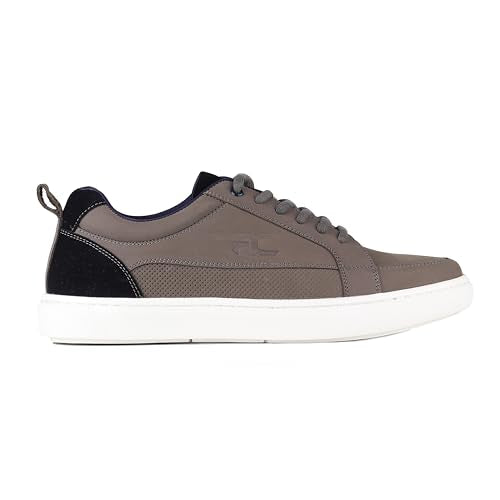 Red Chief Men's Casual Lace-Up Leather Shoes – Everyday Style with Premium Comfort | RC3966 005 | Gray | UK8