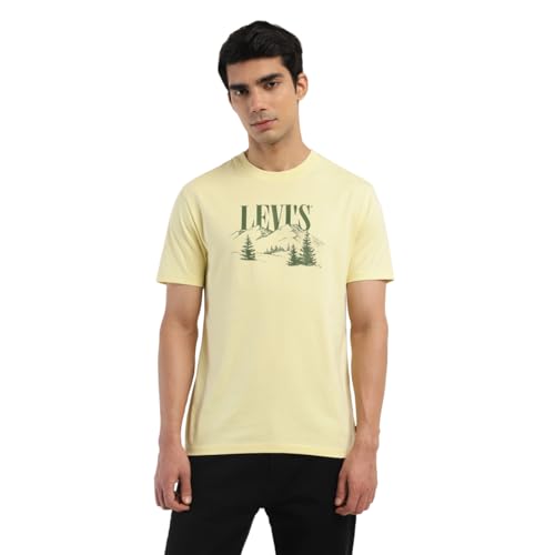 Levi's Men's Regular Fit T-Shirt (16960-1173_Yellow