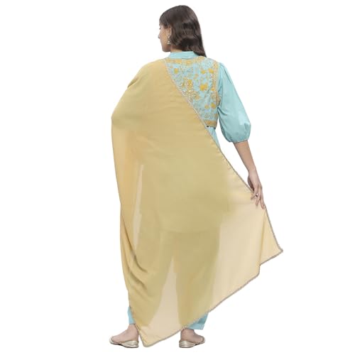 Biba Women Gold Dupatta_Free Size
