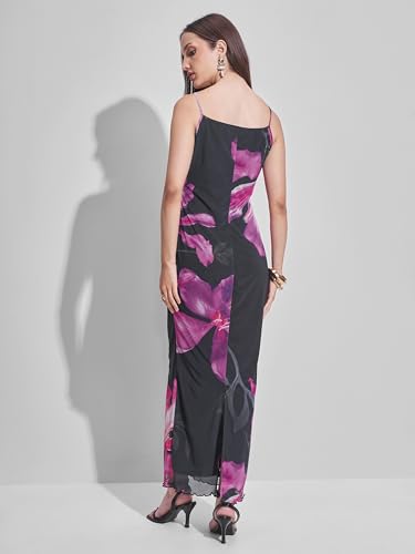Tokyo Talkies Women Shoulder Straps Sleeveless Maxi Dress TTJ6012636 Multicolor XL