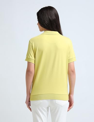 U.S. POLO ASSN. Women's Relaxed Fit T-Shirt (UWAW24PTS142_Yellow