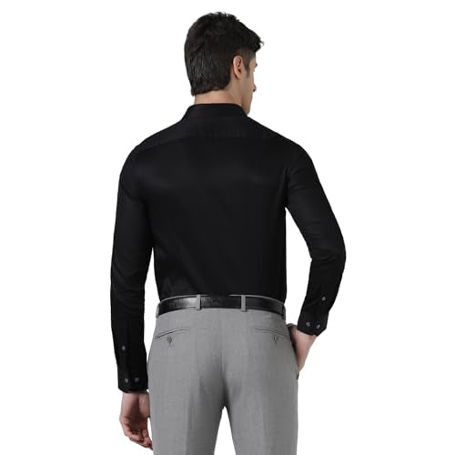 Blackberrys Men India Slim Fit Formal Shirt Black