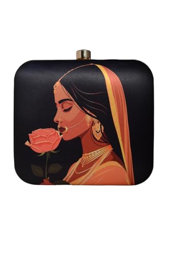 Indian Woman Portrait Clutch