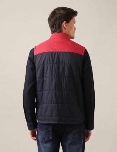 U.S. POLO ASSN. Men's Polycotton Maxi Coat (USJCKS0106_Navy_L)