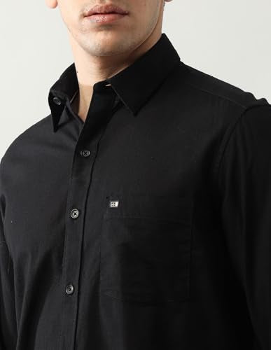 Arrow Sports Men's Regular Fit Shirt (ASAJSH1510_Black
