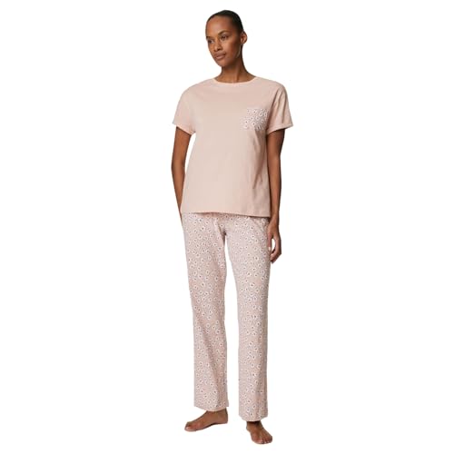 Marks & Spencer Women's Pure Cotton Printed Pyjama Set - 60645267005