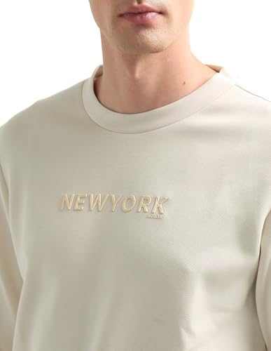 Typographic Embossed Regular Fit Sweatshirt