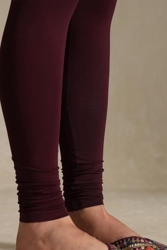 Soch Women's Regular Leggings (SOCORCLF0066_Red