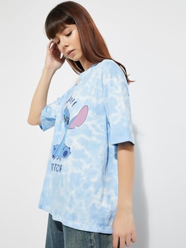 Max Women's Regular Fit T-Shirt (SU25STITCH07_Blue