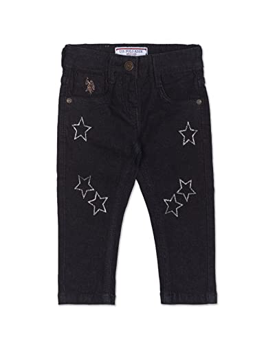 UGJEN0081 Star Stud Jeans, 12T Jeans DK. Blue