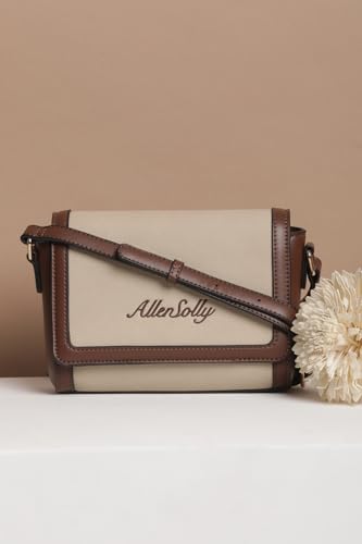 Allen Solly Women Brand Logo Printed Textured Crossbody Bag