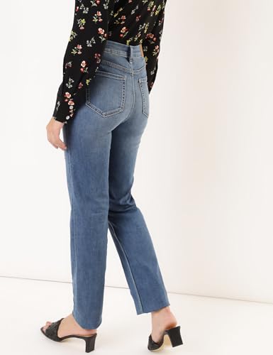 Marks & Spencer Women's Regular Jeans (60571747020_Light Indigo