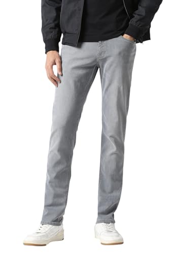 Men Grey Light Wash Jeans