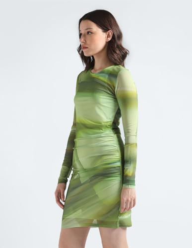Clavin Klein Womens Green Color Dress