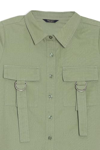 Allen Solly Girls Green Textured Casual Top