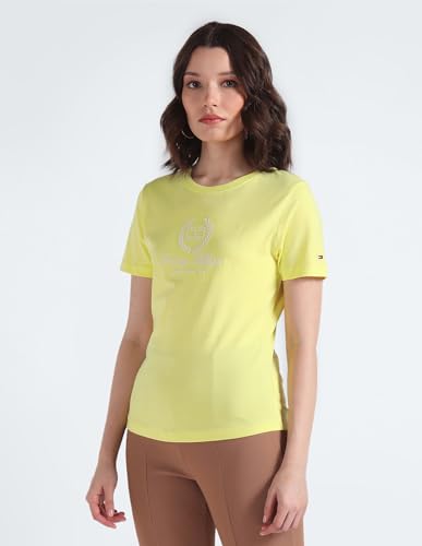 Tommy Hilfiger Womens Yellow Color T-Shirt (0)