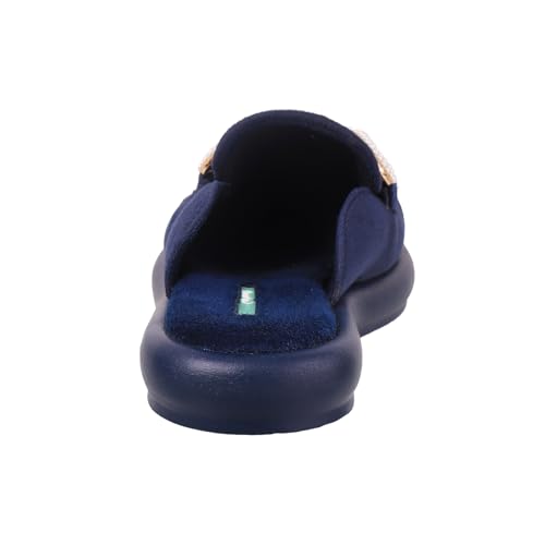 Catwalk Women Stylised Open Back Platforms | For Women & Girls (BLUE,9 UK)