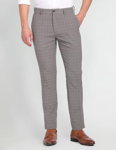 Arrow Mid Rise Dobby Trousers Light Brown